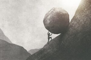 life is pointless for Sisyphus, but not for you
